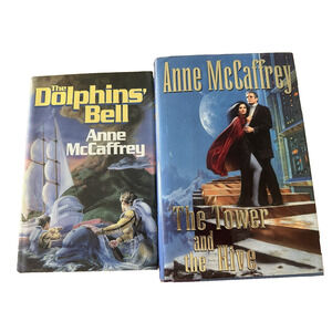 Anne McCaffrey 2 BKS The Dolphins Bell & The Tower and the Hive HC/DJ/1st ed VTG